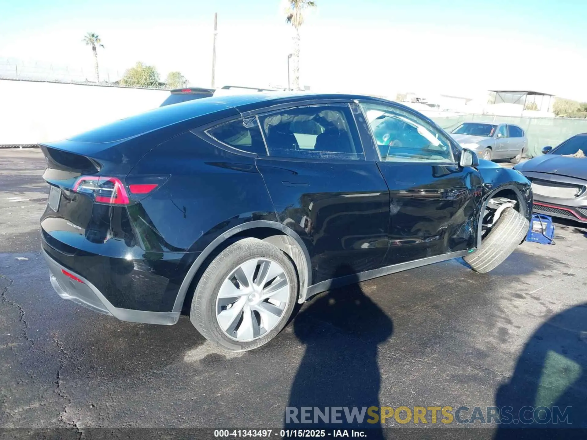 4 fotografías del automóvil dañado 7SAYGDEE8PA151965 TESLA MODEL Y 2023