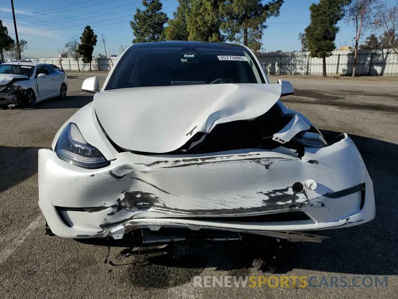 5 fotografías del automóvil dañado 7SAYGDEE8PA157913 TESLA MODEL Y 2023