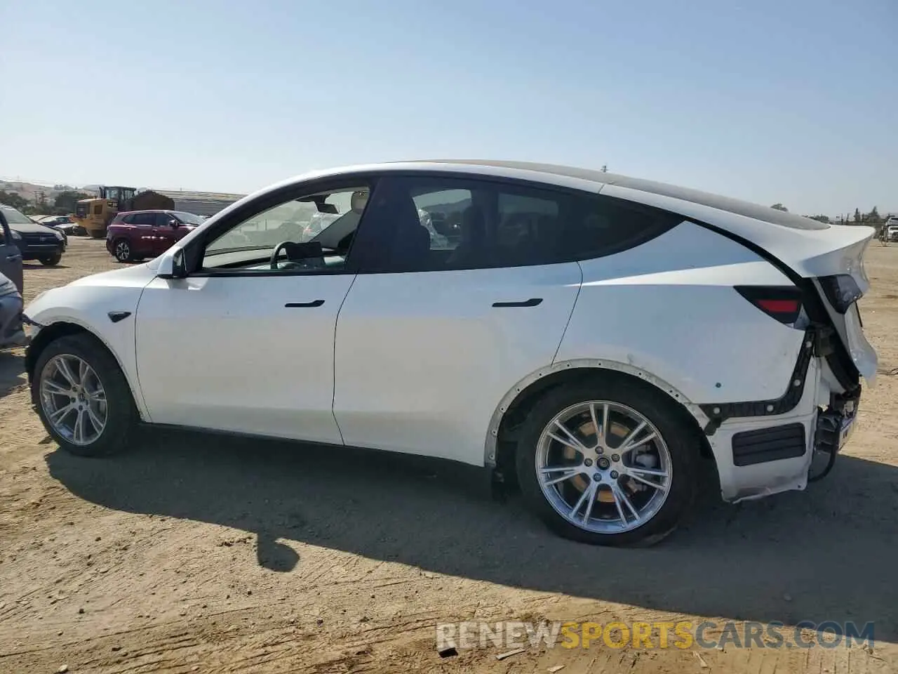 2 fotografías del automóvil dañado 7SAYGDEE8PA168524 TESLA MODEL Y 2023