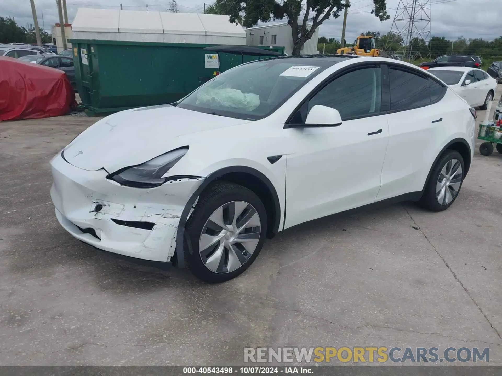 2 fotografías del automóvil dañado 7SAYGDEE8PA179376 TESLA MODEL Y 2023