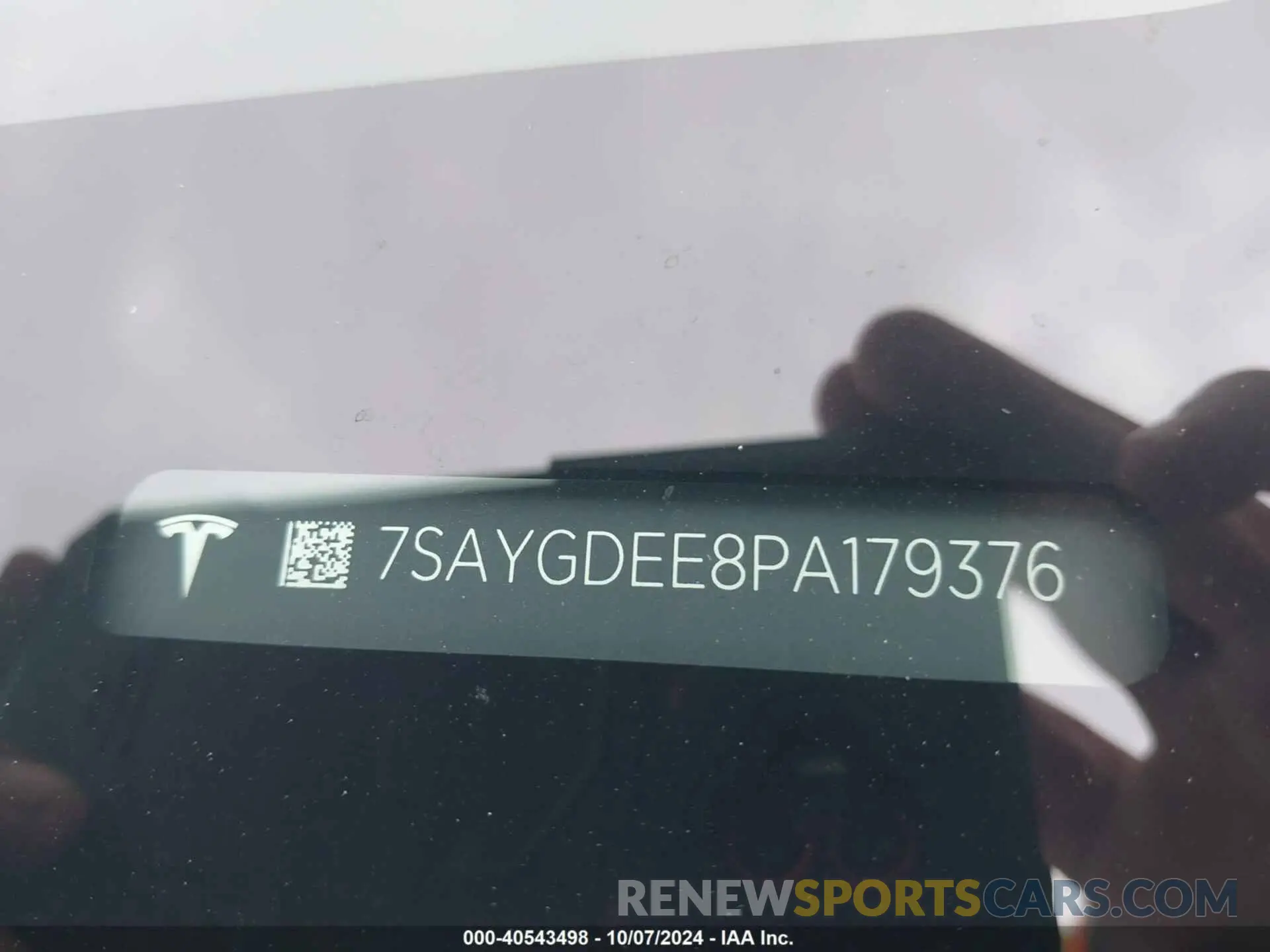 9 fotografías del automóvil dañado 7SAYGDEE8PA179376 TESLA MODEL Y 2023