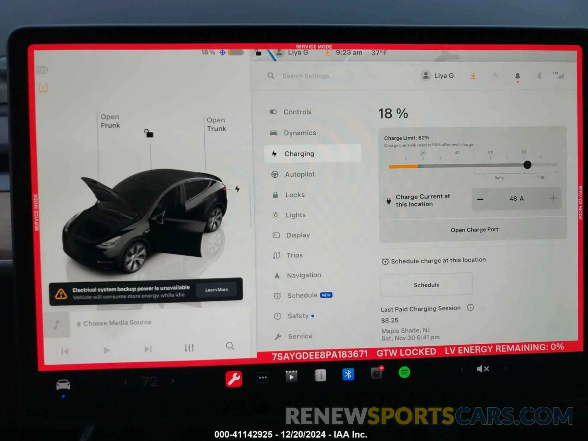 17 fotografías del automóvil dañado 7SAYGDEE8PA183671 TESLA MODEL Y 2023