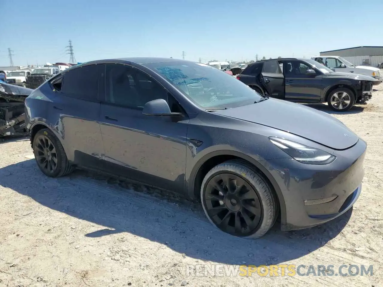 4 fotografías del automóvil dañado 7SAYGDEE8PA185193 TESLA MODEL Y 2023