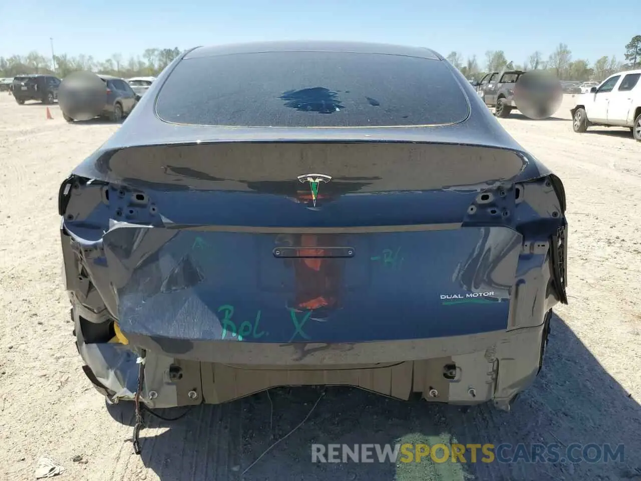 6 fotografías del automóvil dañado 7SAYGDEE8PA185193 TESLA MODEL Y 2023