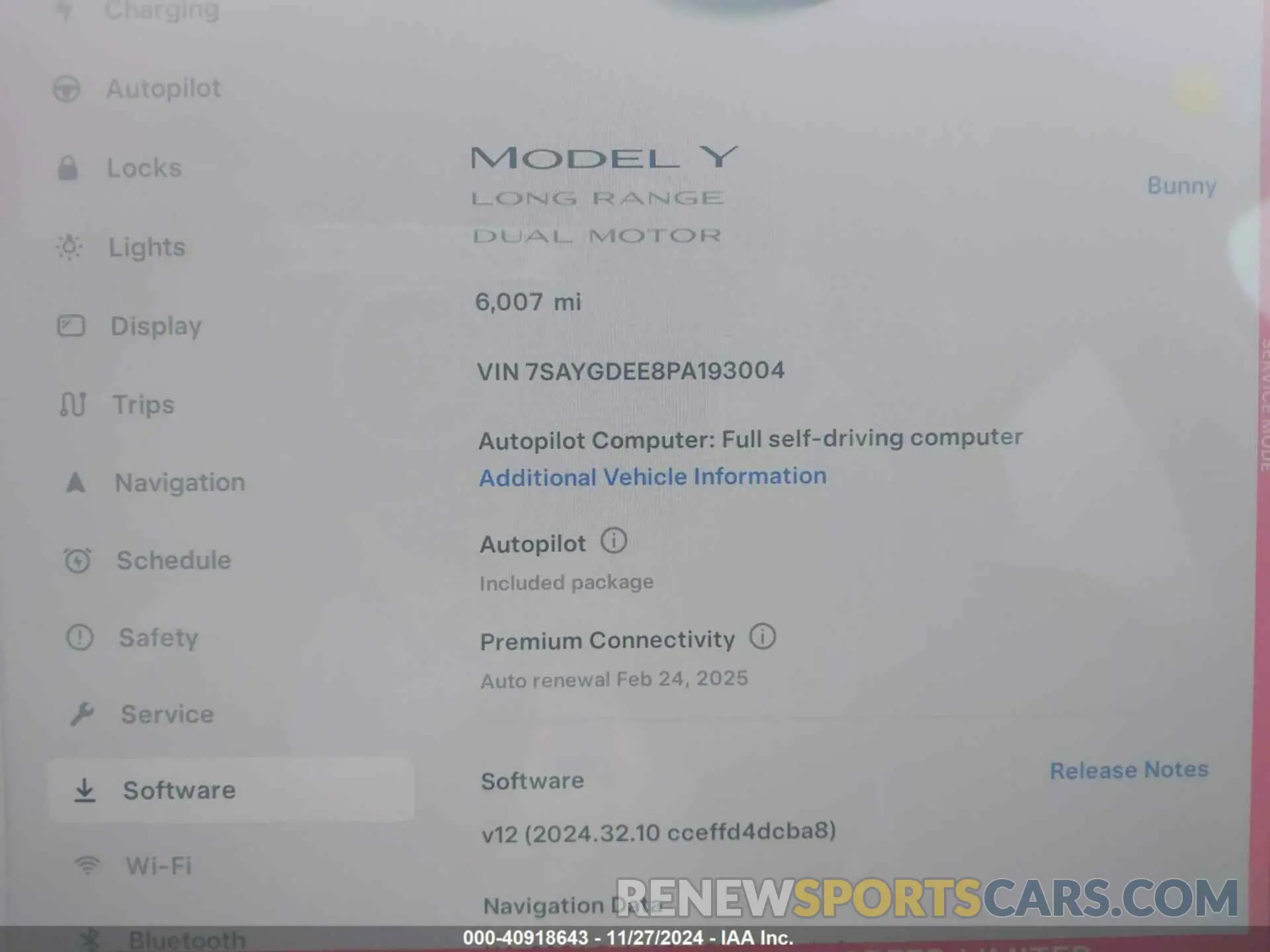 7 fotografías del automóvil dañado 7SAYGDEE8PA193004 TESLA MODEL Y 2023