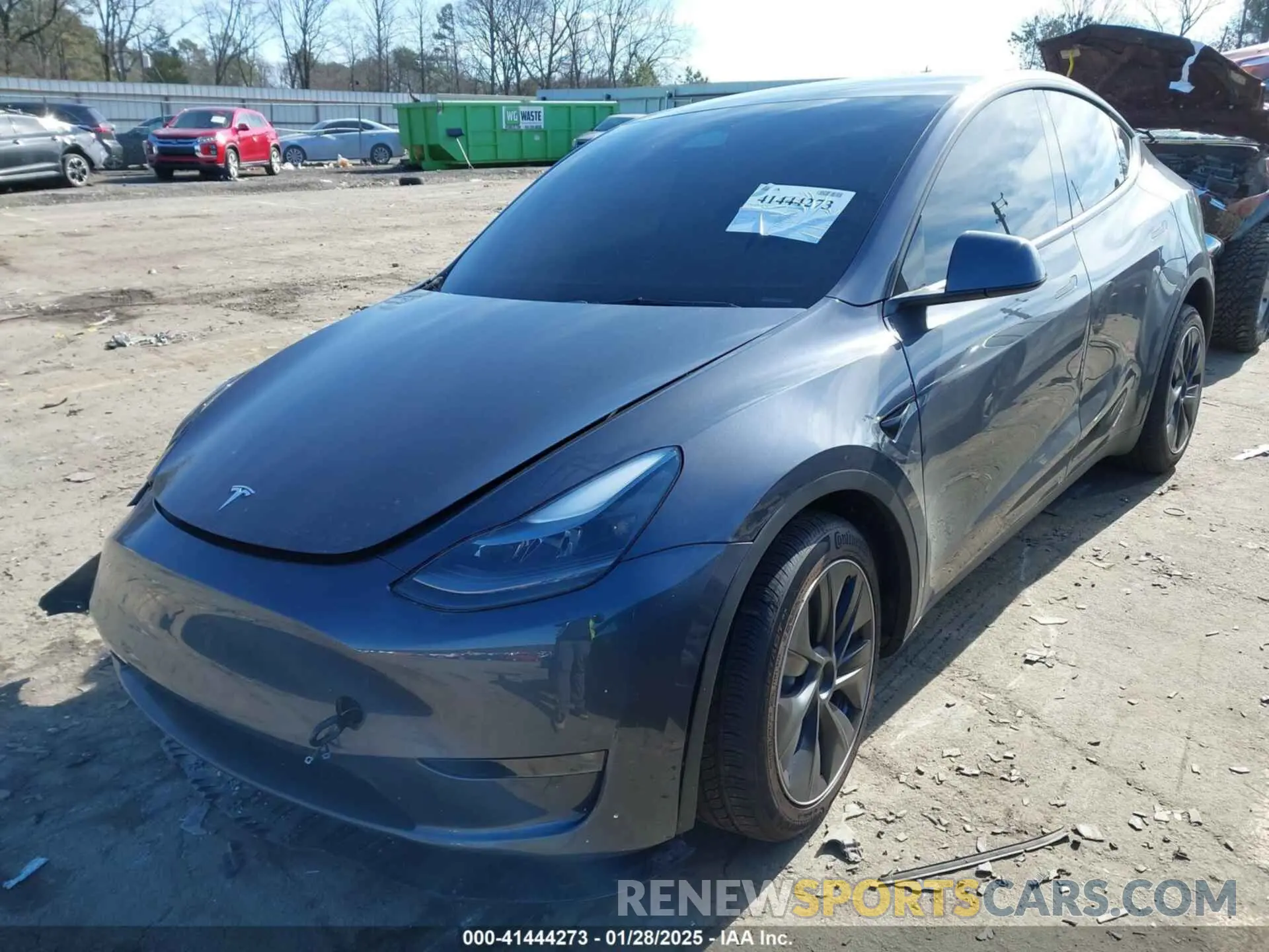 2 fotografías del automóvil dañado 7SAYGDEE8PF619907 TESLA MODEL Y 2023