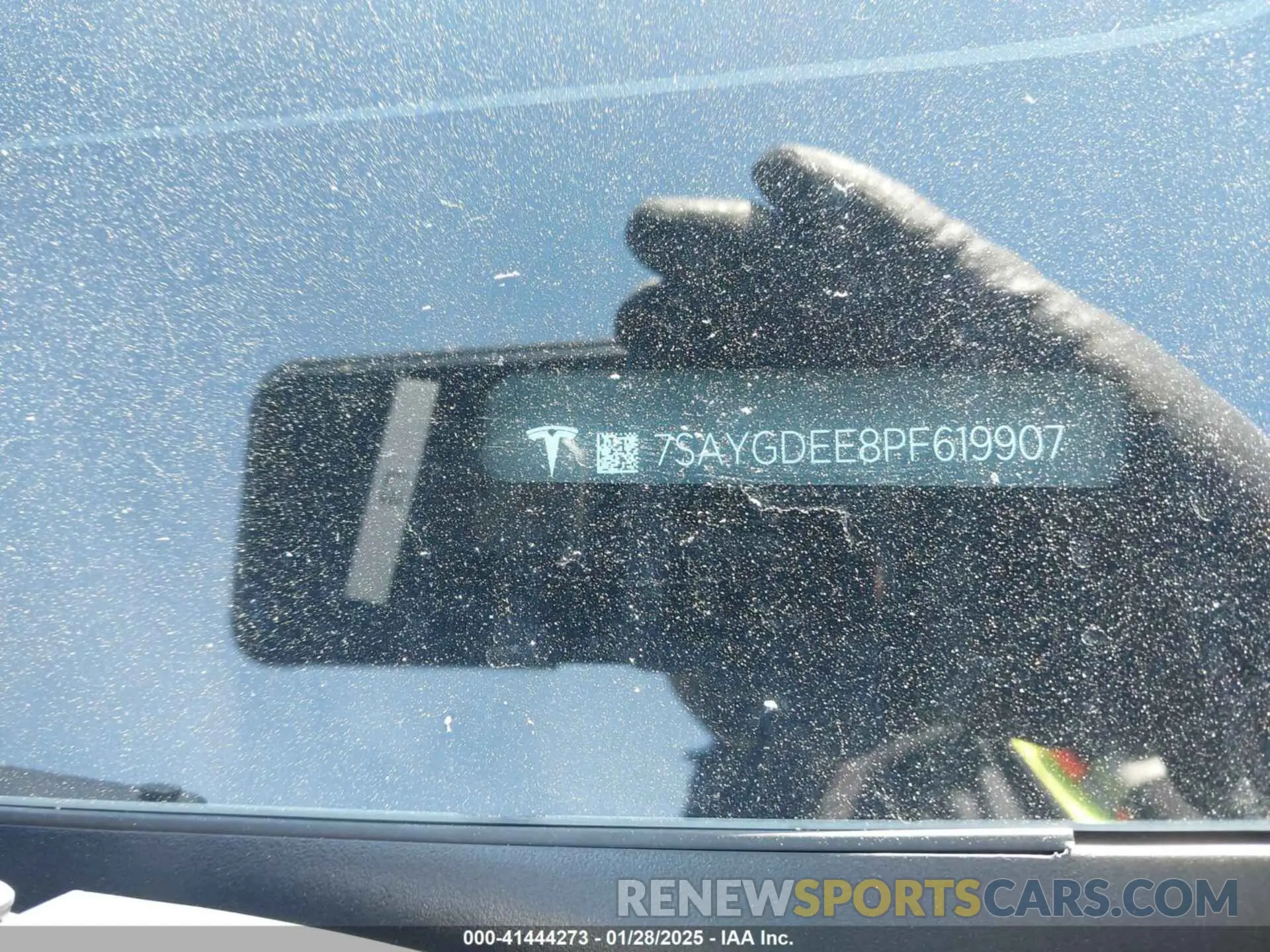 9 fotografías del automóvil dañado 7SAYGDEE8PF619907 TESLA MODEL Y 2023