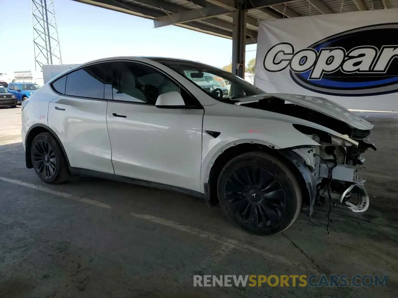 4 fotografías del automóvil dañado 7SAYGDEE8PF620703 TESLA MODEL Y 2023
