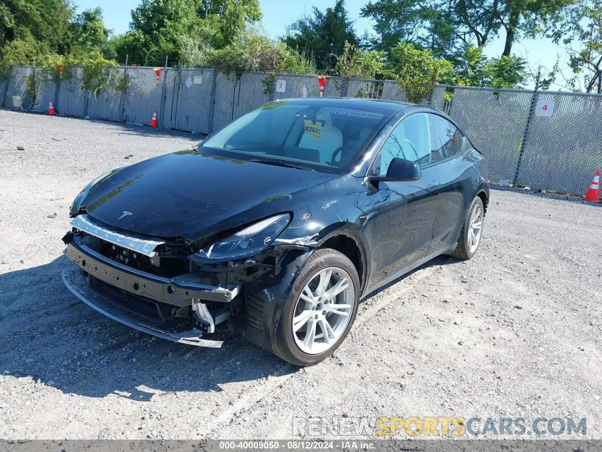 2 fotografías del automóvil dañado 7SAYGDEE8PF630521 TESLA MODEL Y 2023
