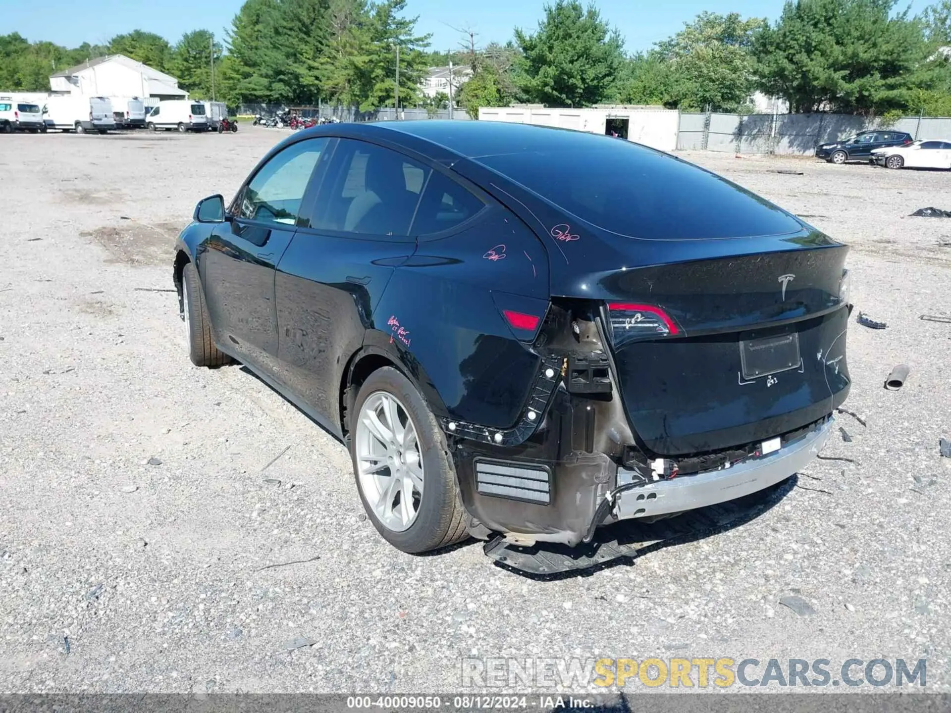 3 fotografías del automóvil dañado 7SAYGDEE8PF630521 TESLA MODEL Y 2023