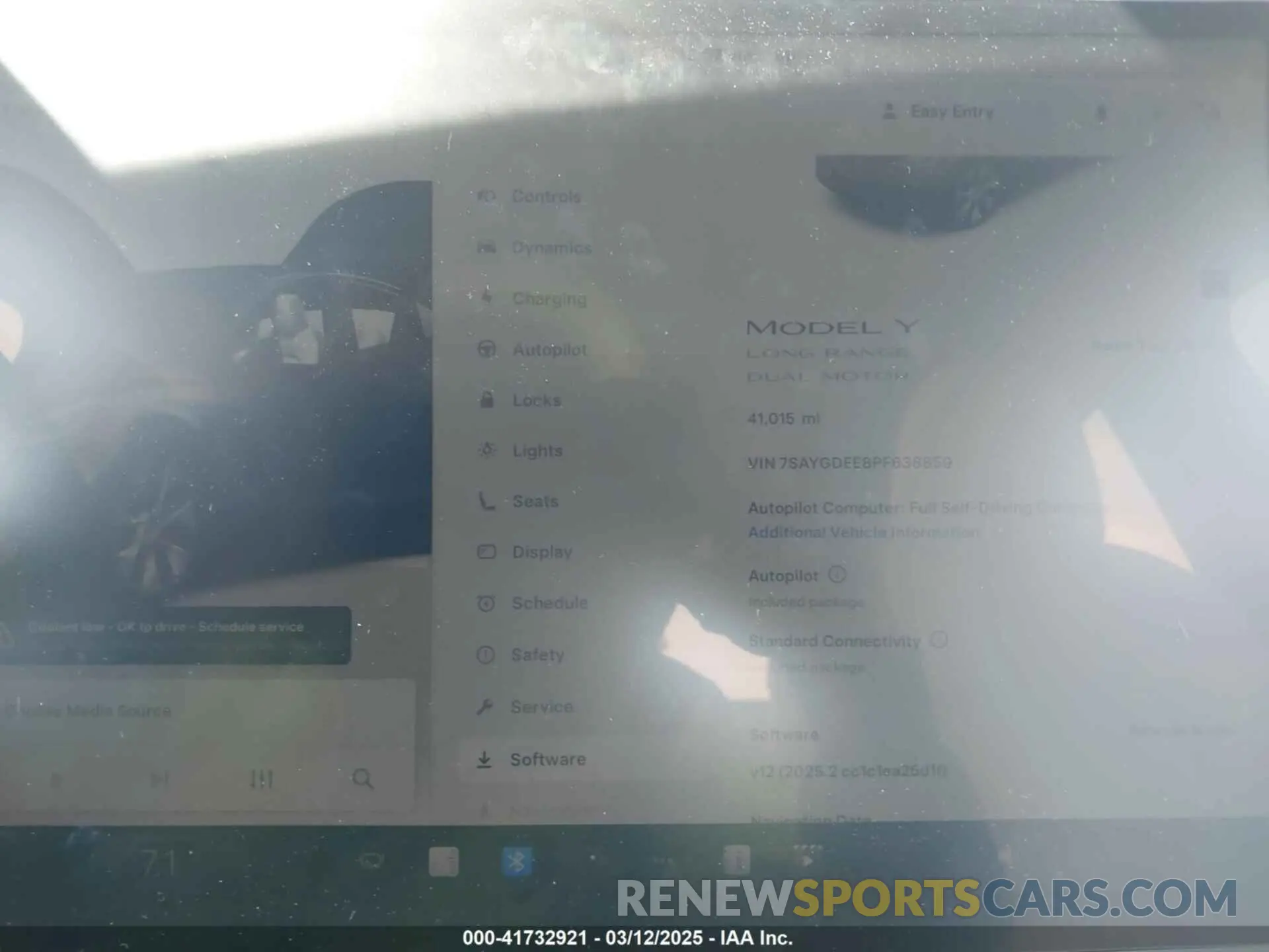 7 fotografías del automóvil dañado 7SAYGDEE8PF638859 TESLA MODEL Y 2023