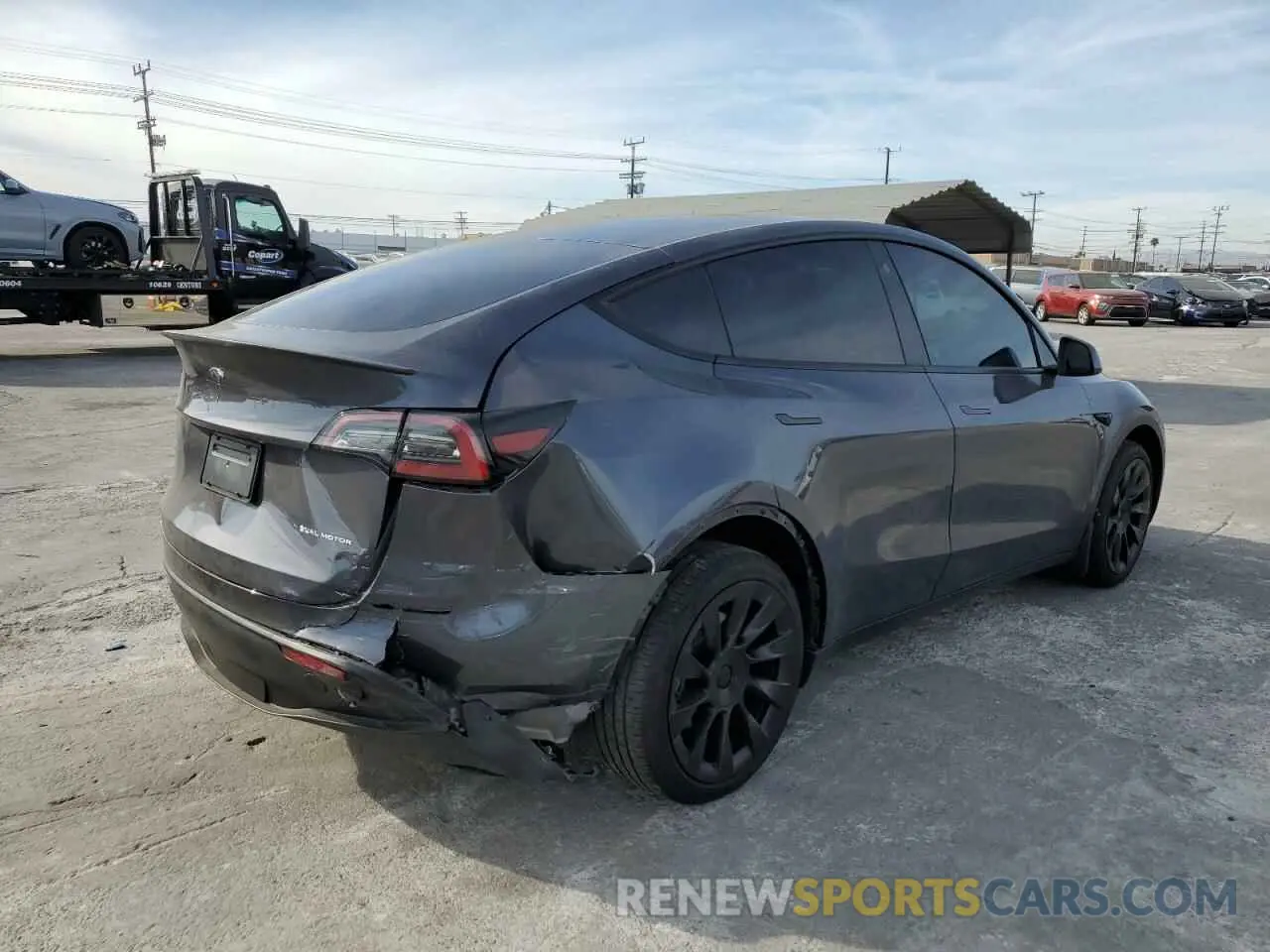 3 fotografías del automóvil dañado 7SAYGDEE8PF639252 TESLA MODEL Y 2023
