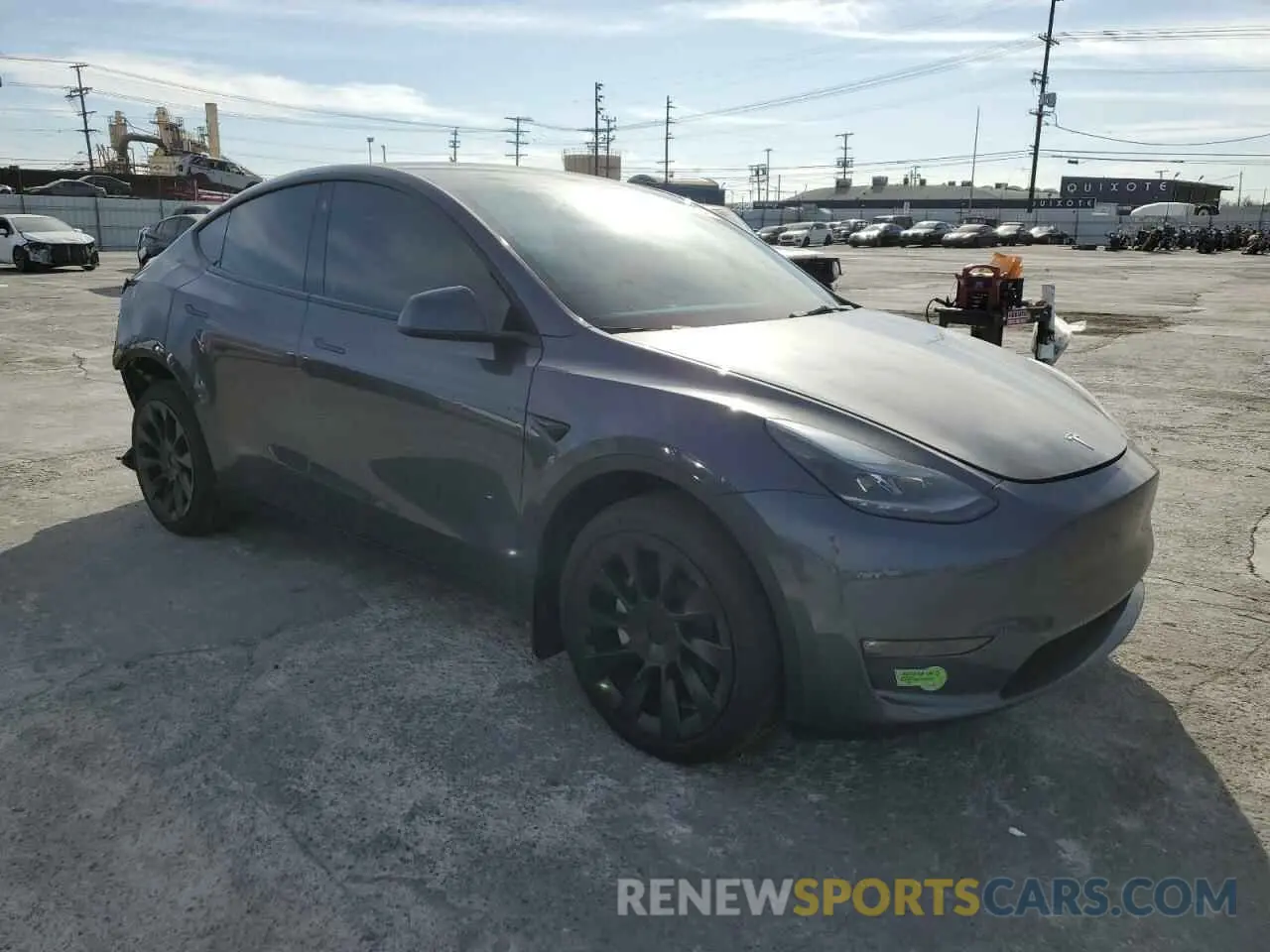 4 fotografías del automóvil dañado 7SAYGDEE8PF639252 TESLA MODEL Y 2023