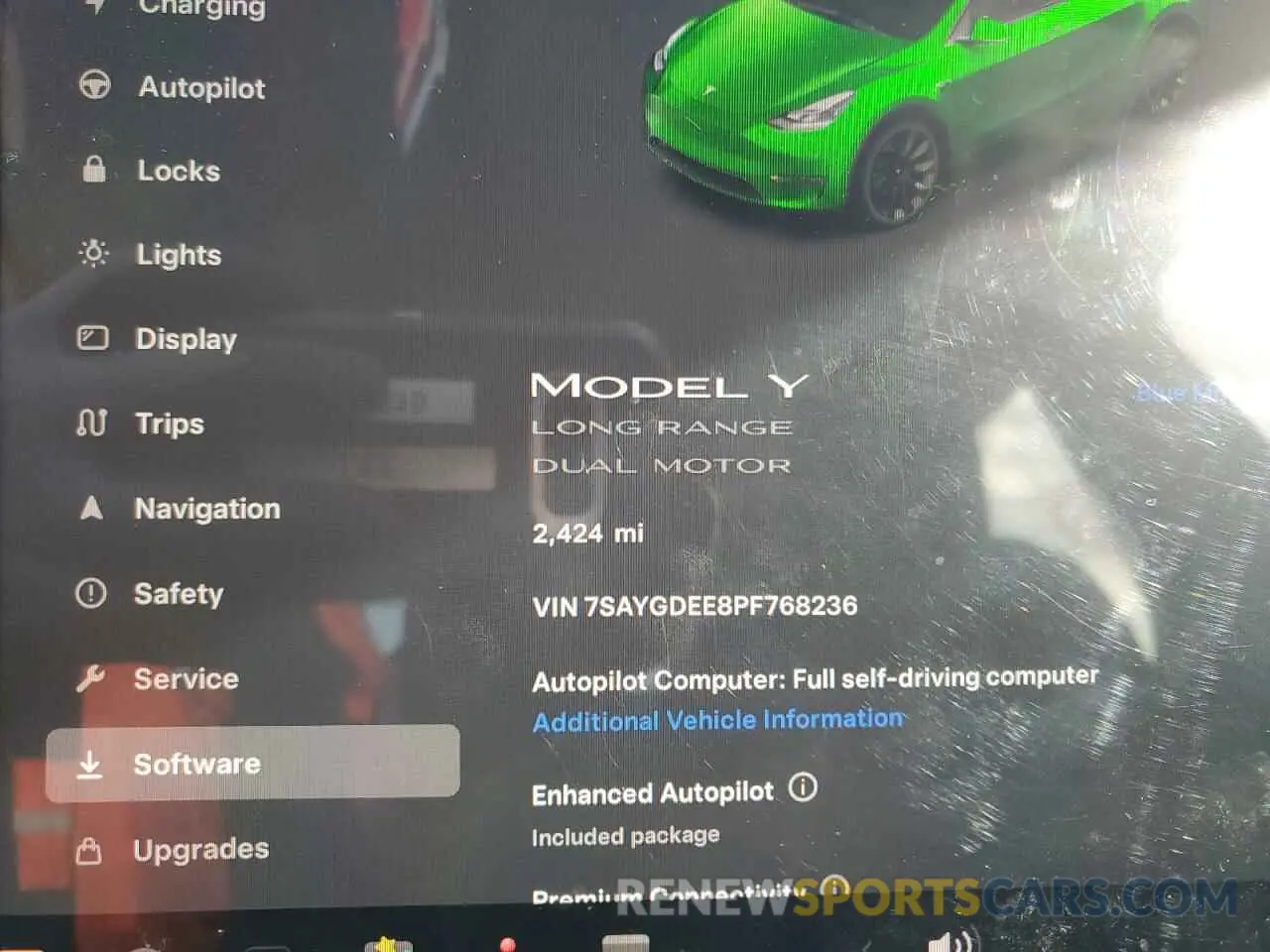 9 fotografías del automóvil dañado 7SAYGDEE8PF768236 TESLA MODEL Y 2023