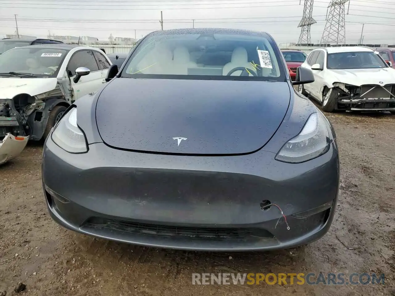 5 fotografías del automóvil dañado 7SAYGDEE8PF773128 TESLA MODEL Y 2023