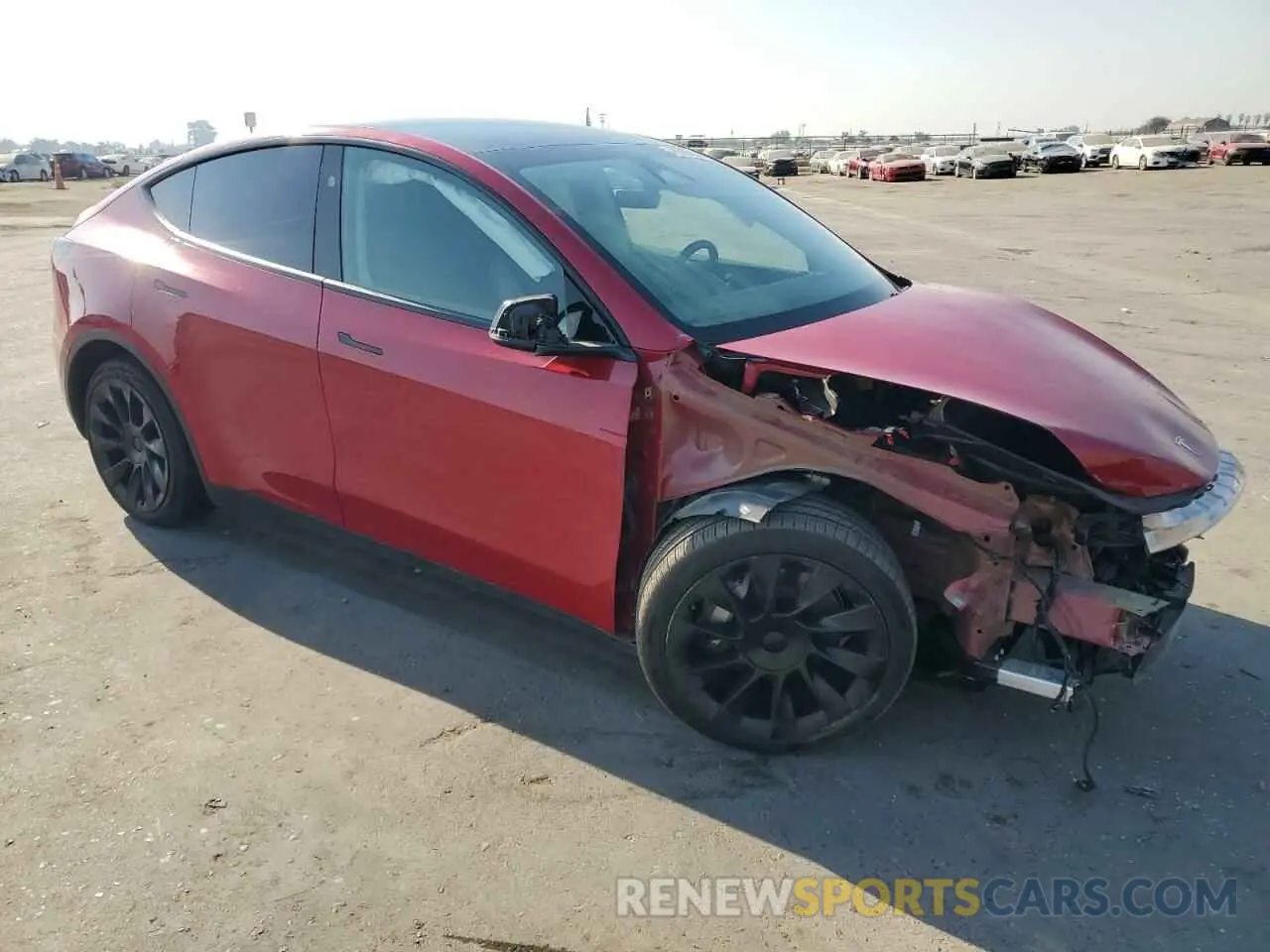 4 fotografías del automóvil dañado 7SAYGDEE8PF813000 TESLA MODEL Y 2023