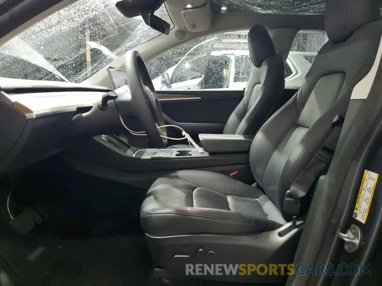 7 fotografías del automóvil dañado 7SAYGDEE8PF814874 TESLA MODEL Y 2023
