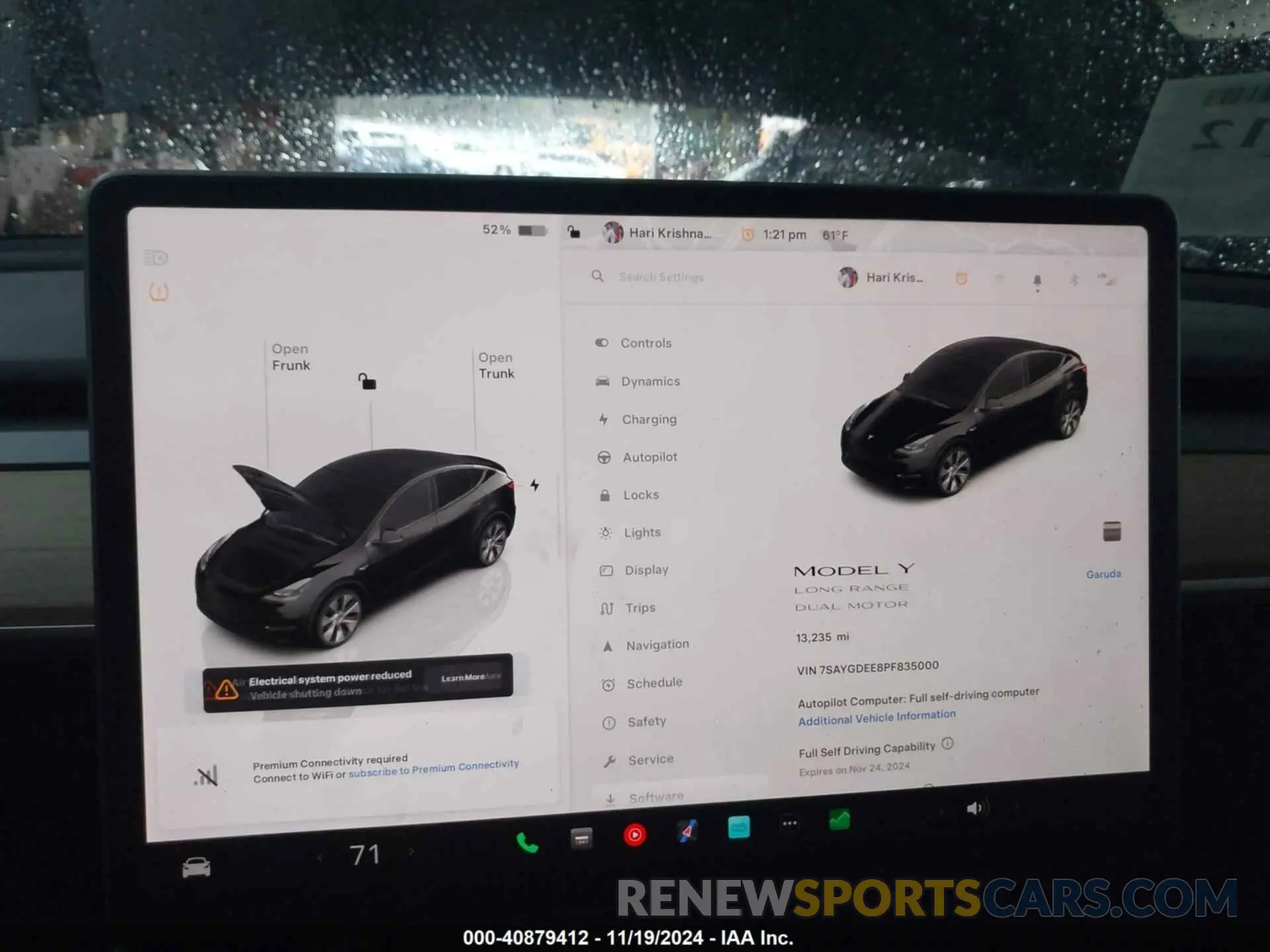 16 fotografías del automóvil dañado 7SAYGDEE8PF835000 TESLA MODEL Y 2023