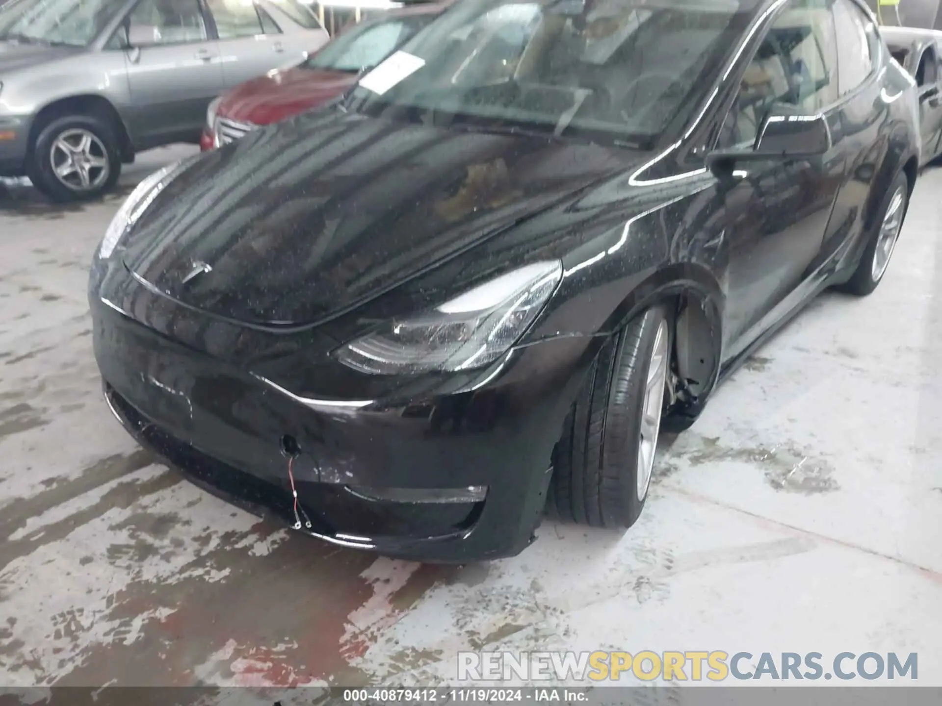 6 fotografías del automóvil dañado 7SAYGDEE8PF835000 TESLA MODEL Y 2023