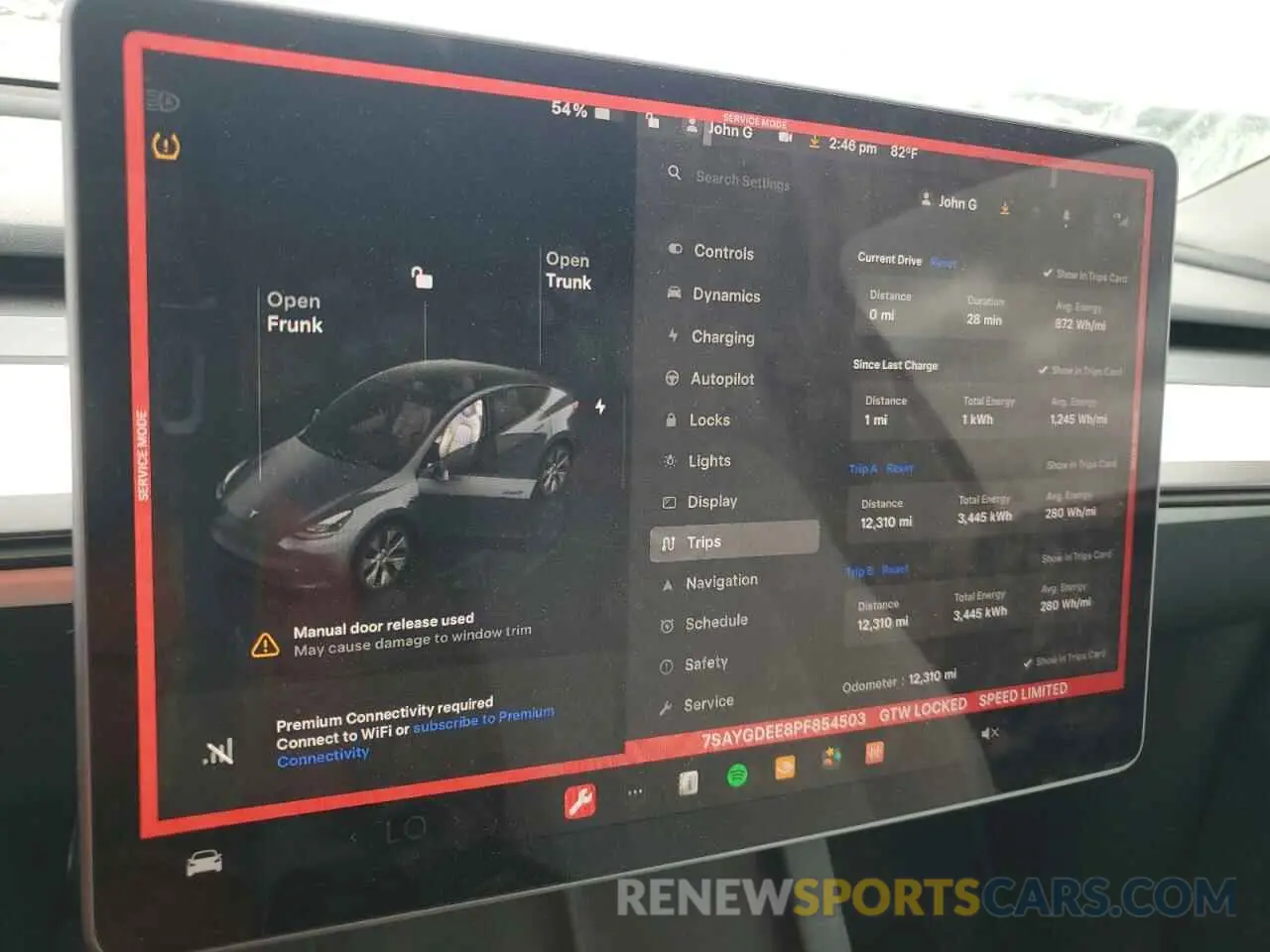 9 fotografías del automóvil dañado 7SAYGDEE8PF854503 TESLA MODEL Y 2023