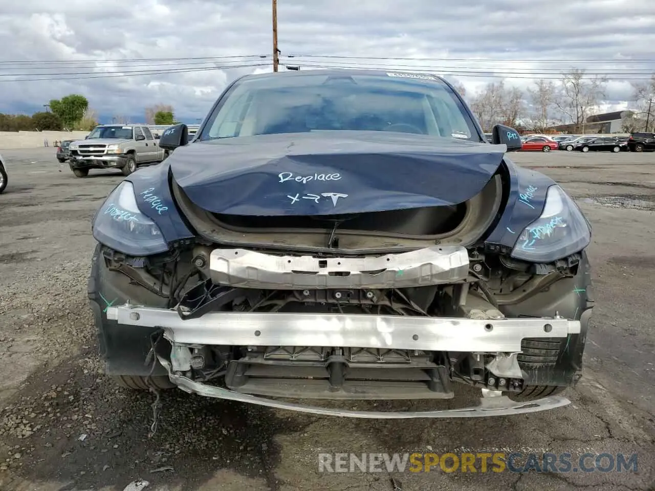 5 fotografías del automóvil dañado 7SAYGDEE8PF877926 TESLA MODEL Y 2023