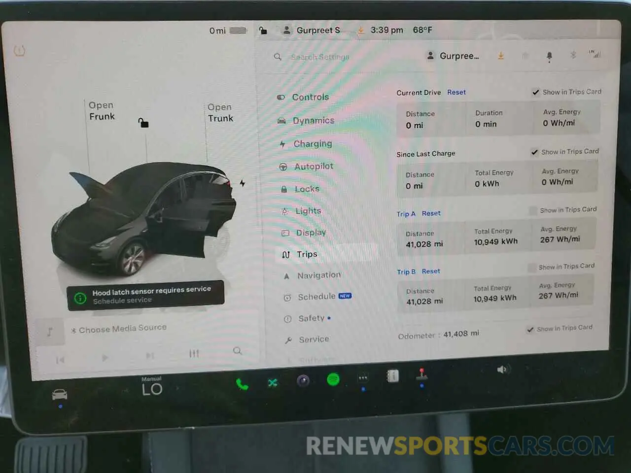 9 fotografías del automóvil dañado 7SAYGDEE8PF877926 TESLA MODEL Y 2023