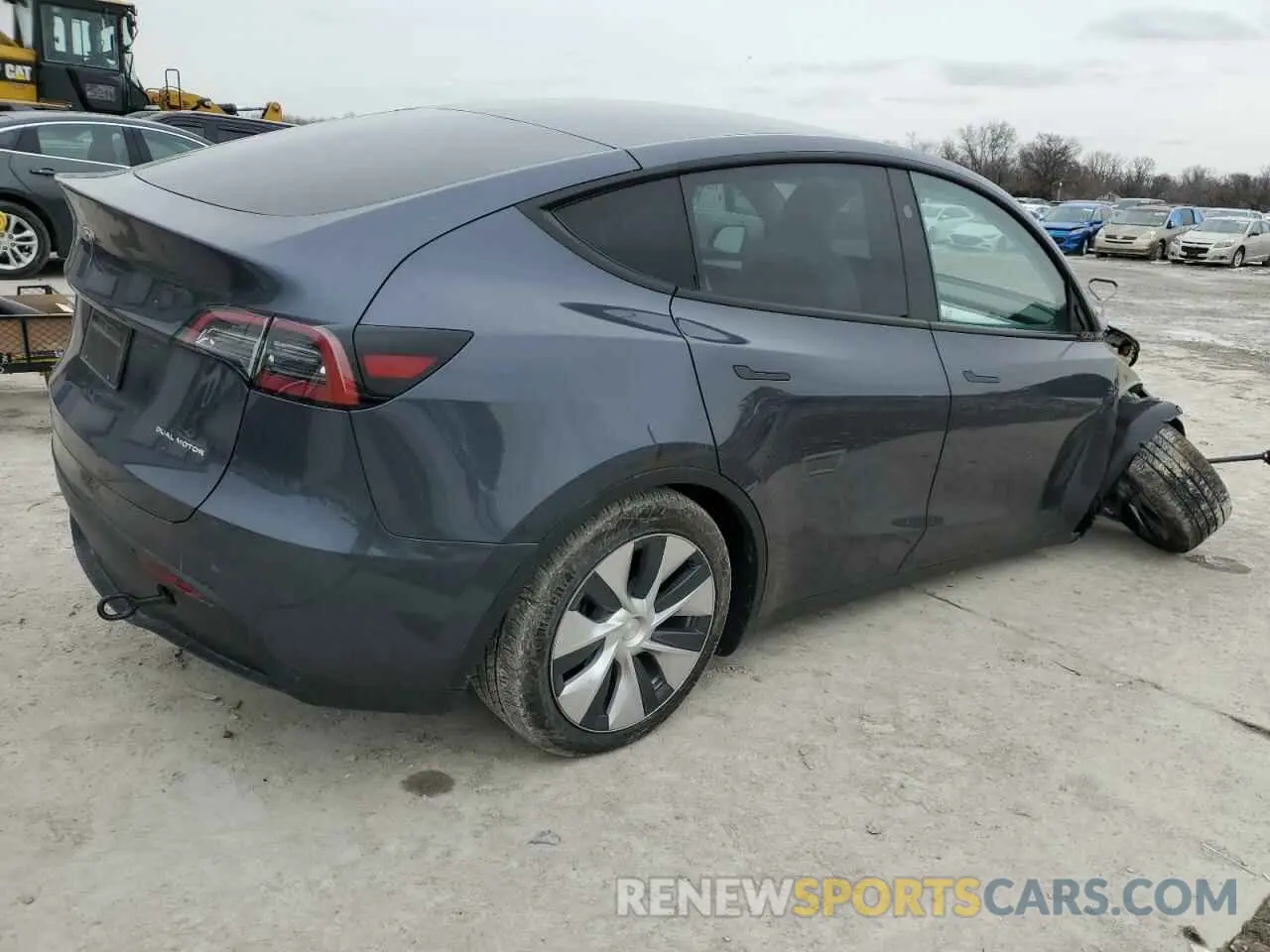 3 fotografías del automóvil dañado 7SAYGDEE8PF884567 TESLA MODEL Y 2023