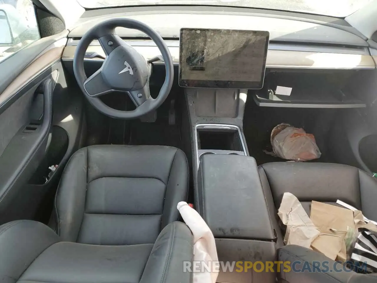 8 fotografías del automóvil dañado 7SAYGDEE9PA028773 TESLA MODEL Y 2023