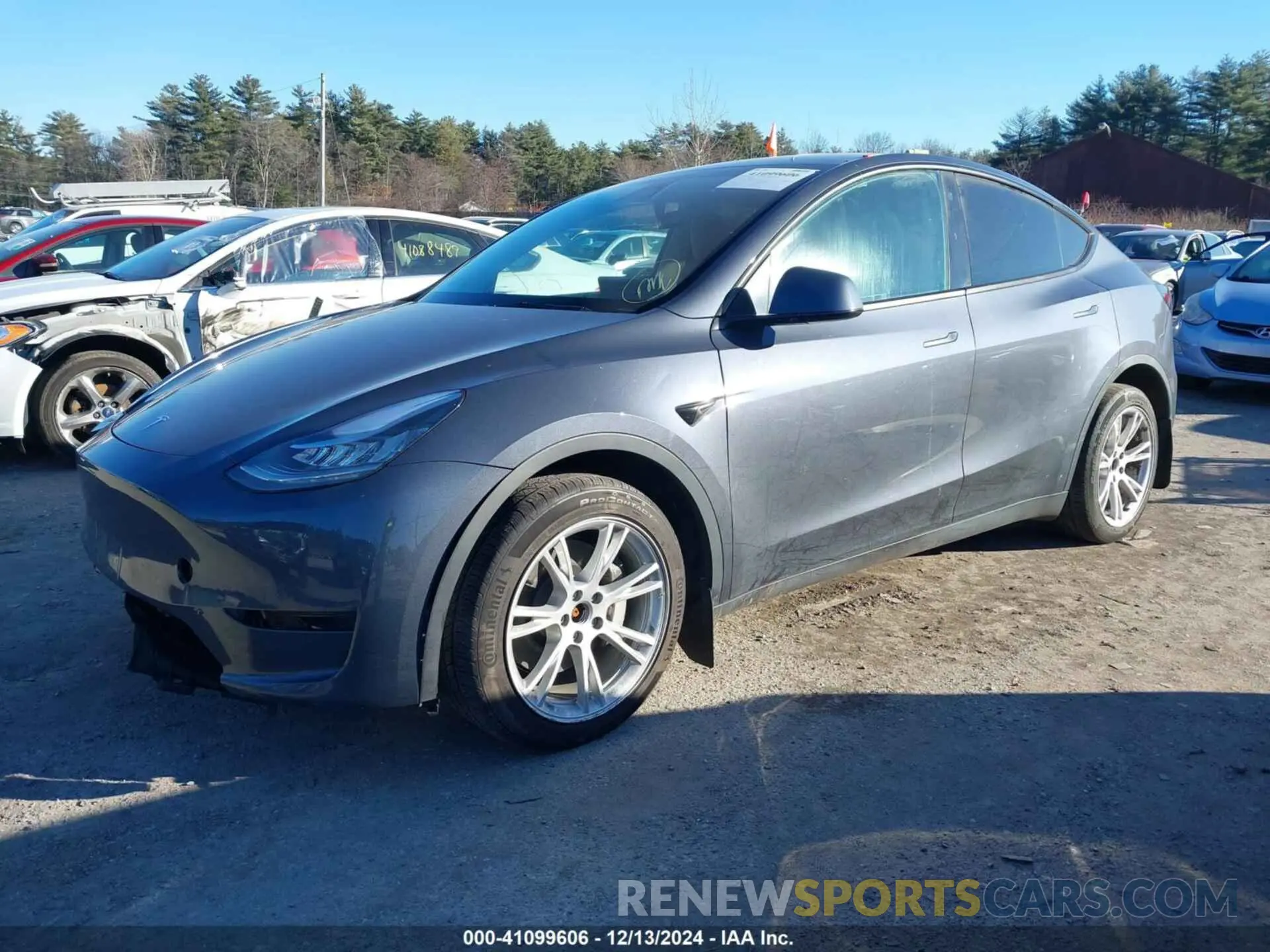 2 fotografías del automóvil dañado 7SAYGDEE9PA041474 TESLA MODEL Y 2023