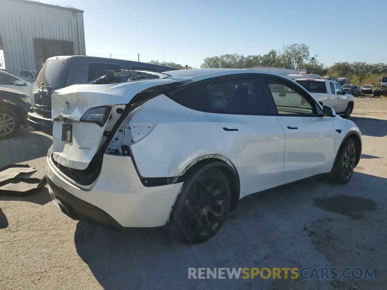 3 fotografías del automóvil dañado 7SAYGDEE9PA044407 TESLA MODEL Y 2023