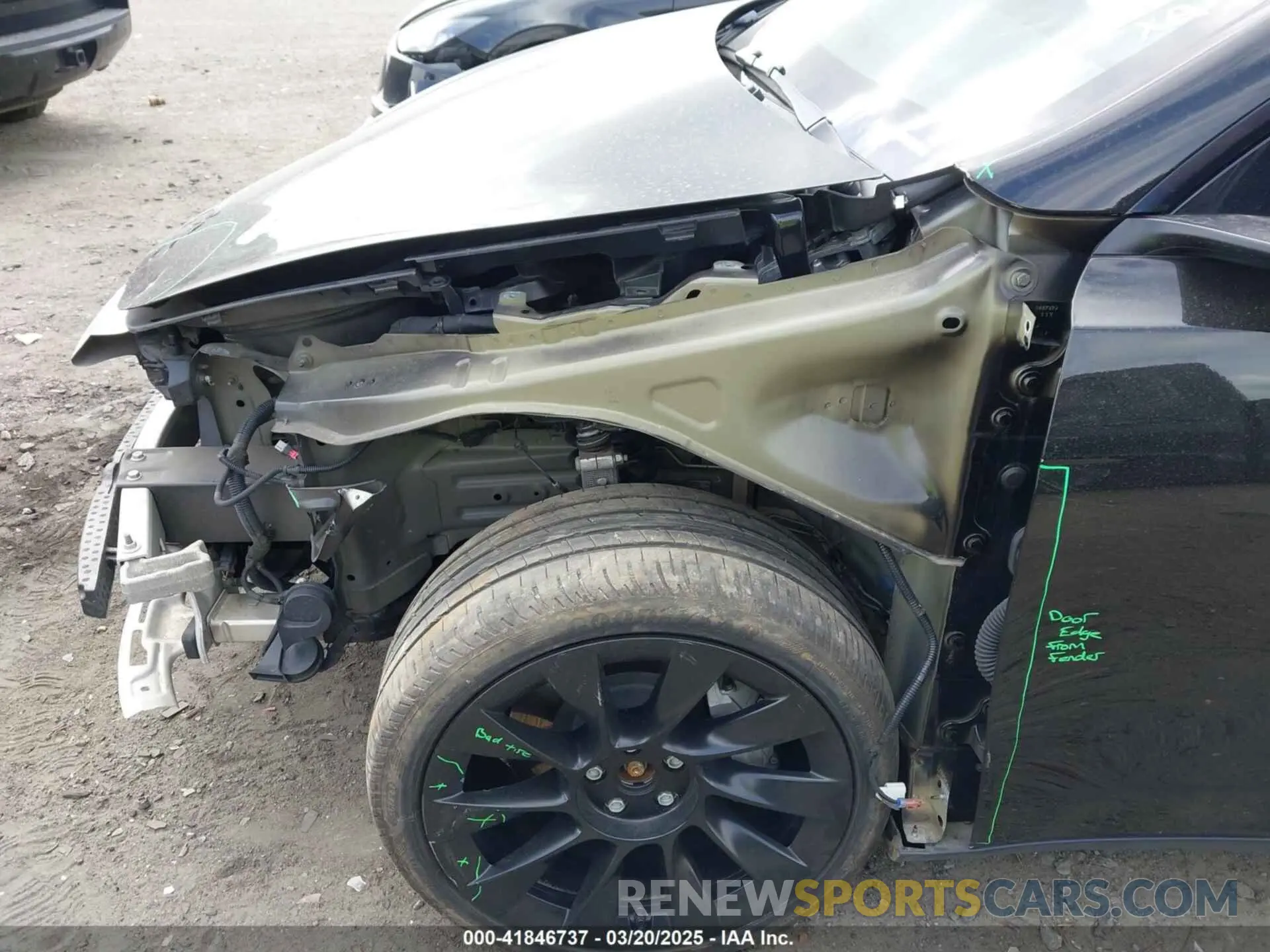 6 fotografías del automóvil dañado 7SAYGDEE9PA051535 TESLA MODEL Y 2023