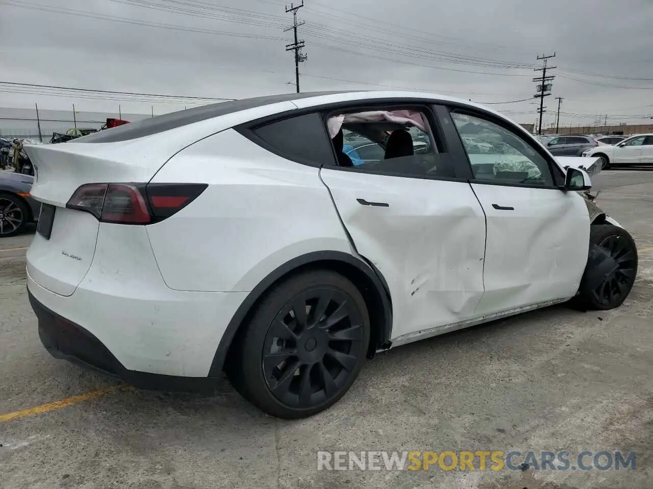 3 fotografías del automóvil dañado 7SAYGDEE9PA070232 TESLA MODEL Y 2023