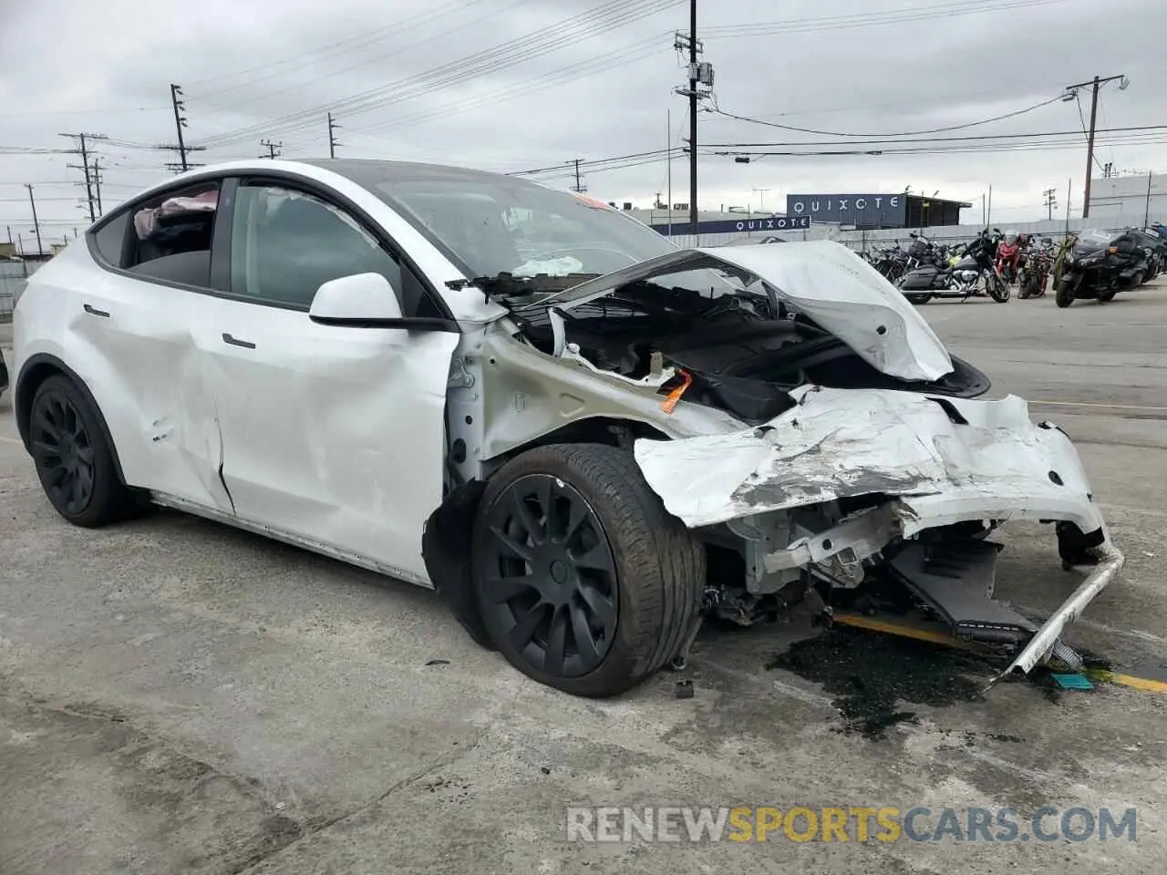 4 fotografías del automóvil dañado 7SAYGDEE9PA070232 TESLA MODEL Y 2023