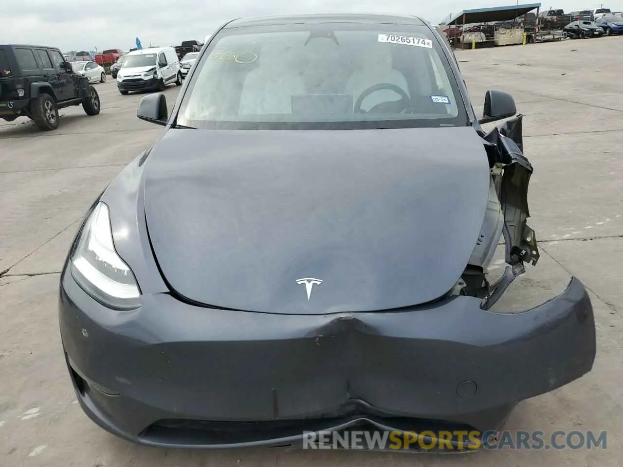 5 fotografías del automóvil dañado 7SAYGDEE9PA101155 TESLA MODEL Y 2023