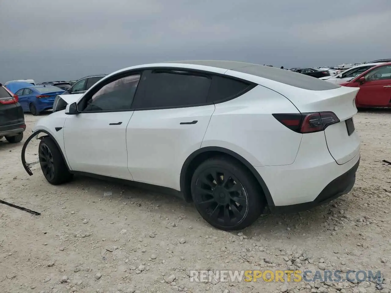 2 fotografías del automóvil dañado 7SAYGDEE9PA109160 TESLA MODEL Y 2023