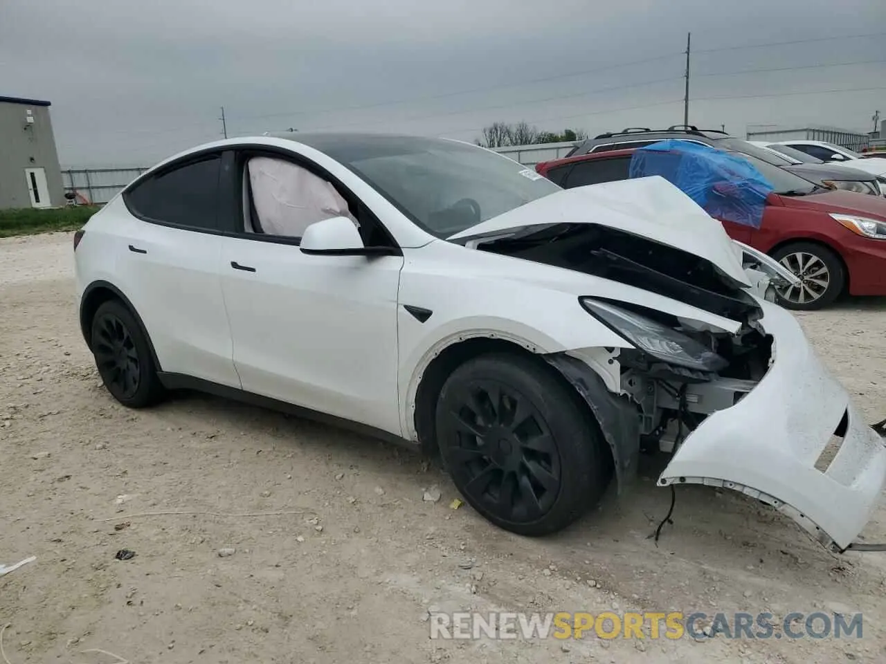 4 fotografías del automóvil dañado 7SAYGDEE9PA109160 TESLA MODEL Y 2023