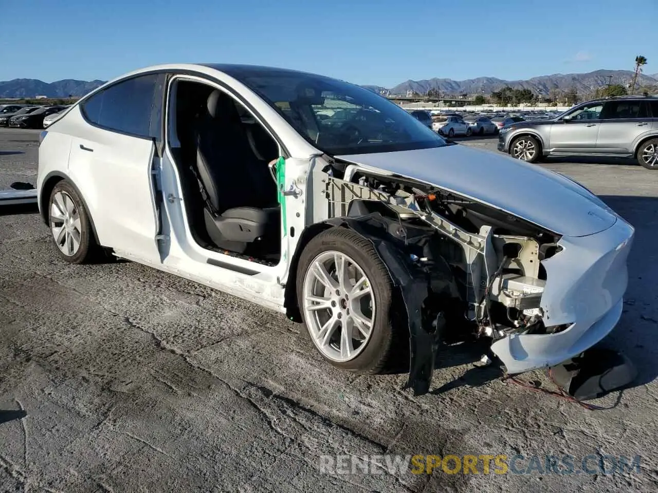 4 fotografías del automóvil dañado 7SAYGDEE9PA113788 TESLA MODEL Y 2023