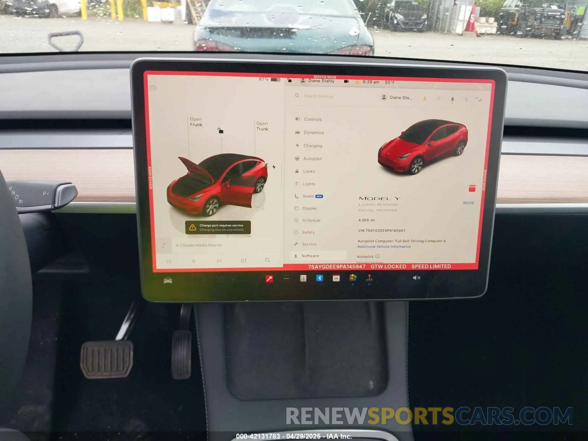 19 fotografías del automóvil dañado 7SAYGDEE9PA145947 TESLA MODEL Y 2023