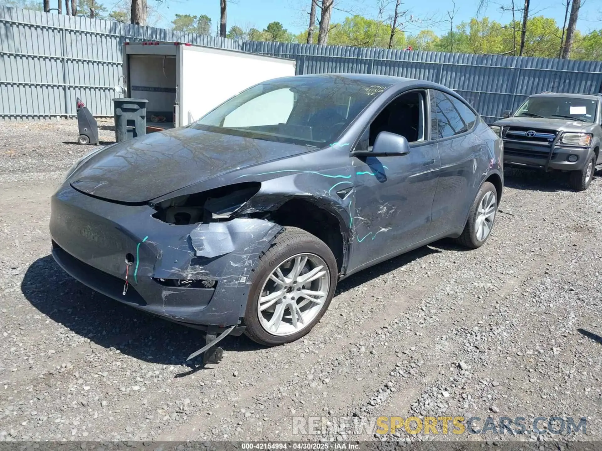 2 fotografías del automóvil dañado 7SAYGDEE9PA170556 TESLA MODEL Y 2023