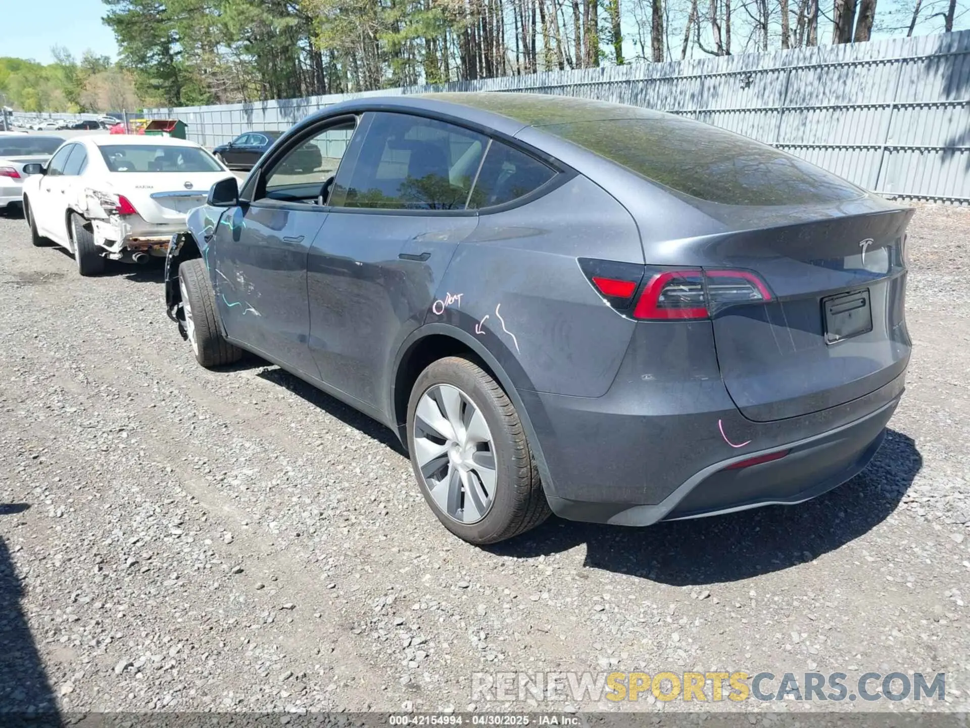3 fotografías del automóvil dañado 7SAYGDEE9PA170556 TESLA MODEL Y 2023