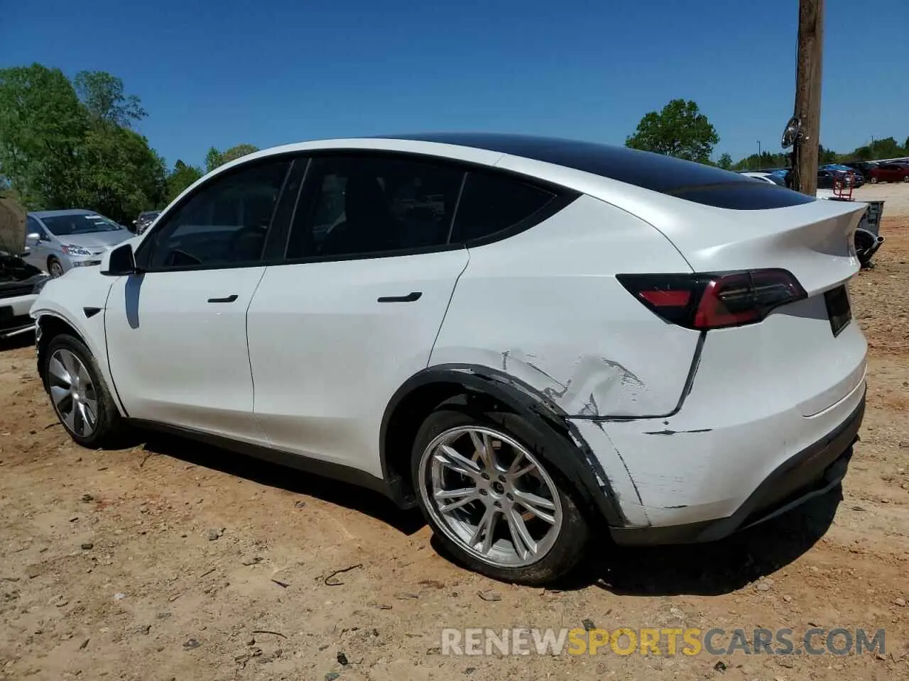 2 fotografías del automóvil dañado 7SAYGDEE9PA173439 TESLA MODEL Y 2023