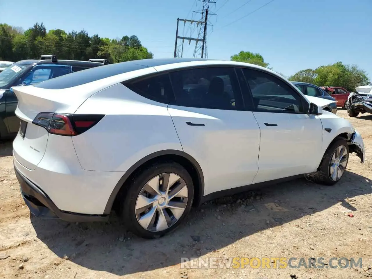 3 fotografías del automóvil dañado 7SAYGDEE9PA173439 TESLA MODEL Y 2023