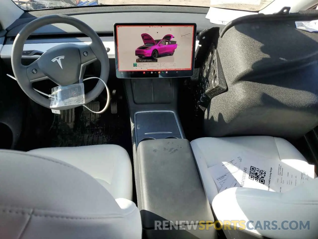 8 fotografías del automóvil dañado 7SAYGDEE9PA177636 TESLA MODEL Y 2023