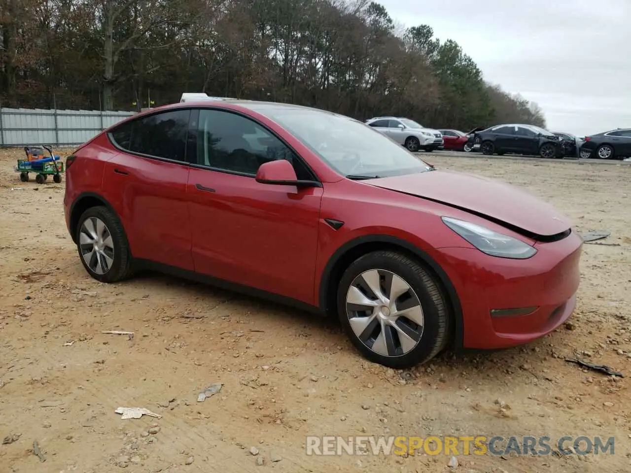 4 fotografías del automóvil dañado 7SAYGDEE9PA200283 TESLA MODEL Y 2023