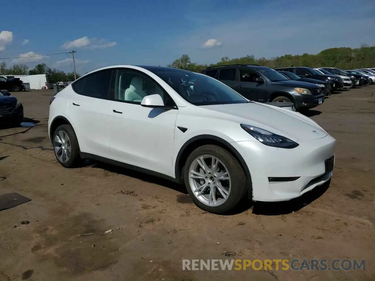 4 fotografías del automóvil dañado 7SAYGDEE9PF618460 TESLA MODEL Y 2023