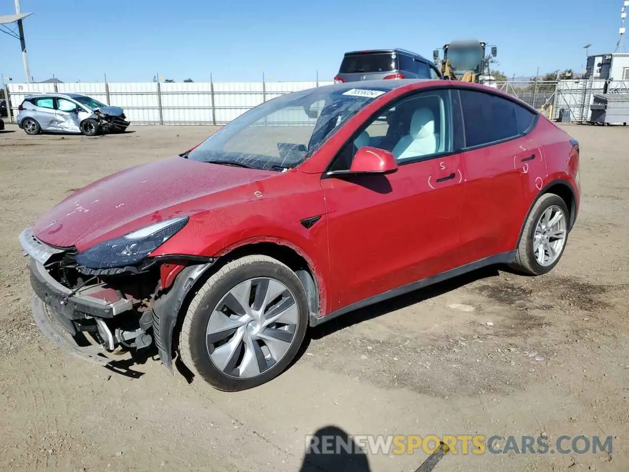 1 fotografías del automóvil dañado 7SAYGDEE9PF628437 TESLA MODEL Y 2023