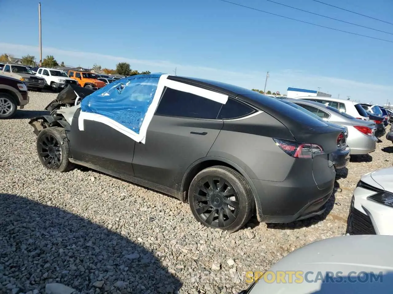 2 fotografías del automóvil dañado 7SAYGDEE9PF631306 TESLA MODEL Y 2023
