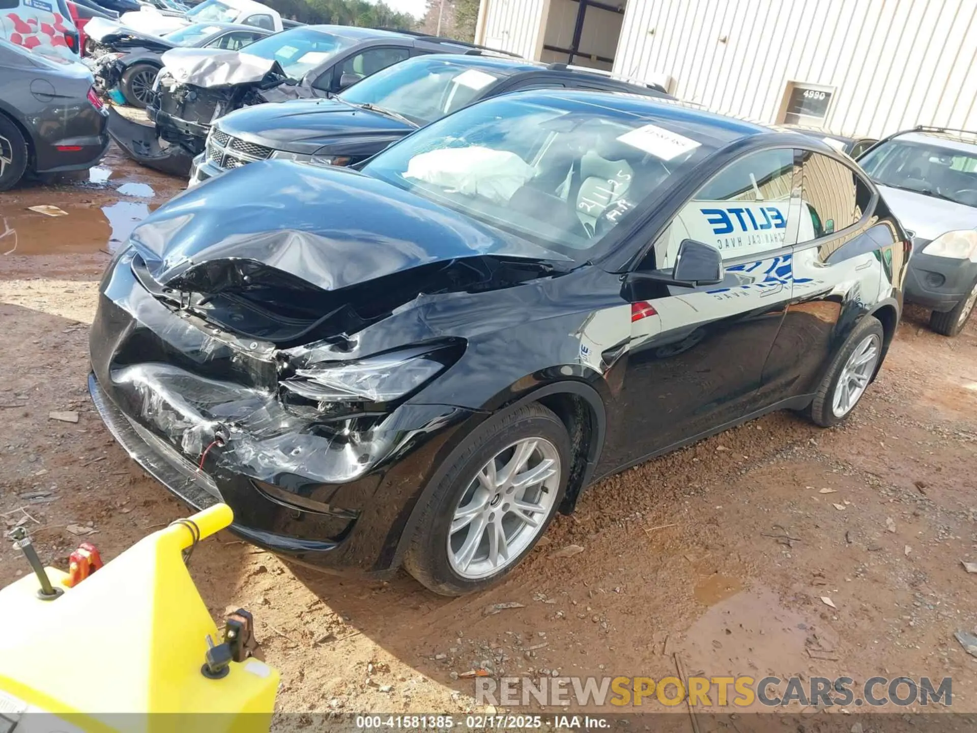 2 fotografías del automóvil dañado 7SAYGDEE9PF662720 TESLA MODEL Y 2023