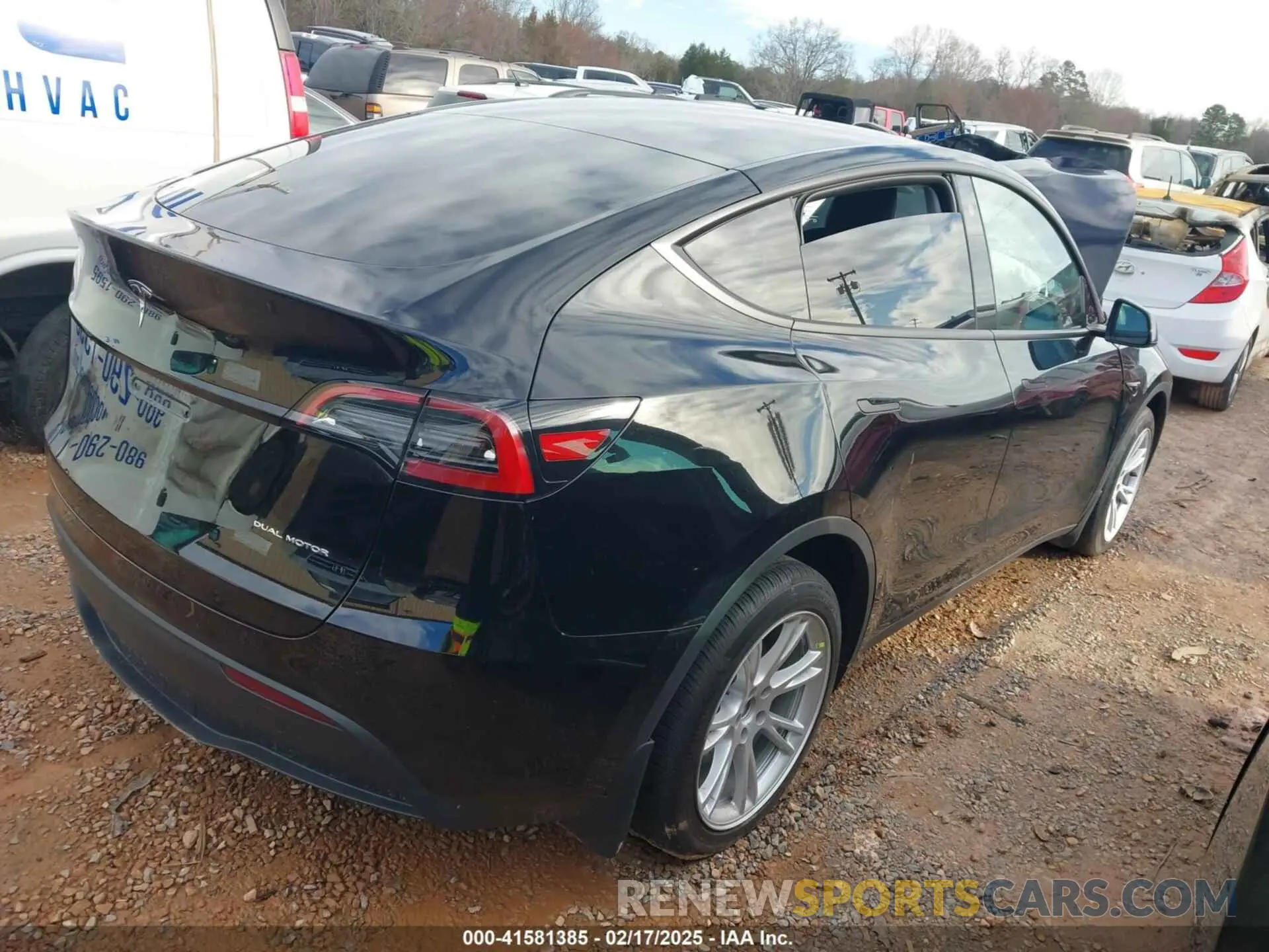 4 fotografías del automóvil dañado 7SAYGDEE9PF662720 TESLA MODEL Y 2023