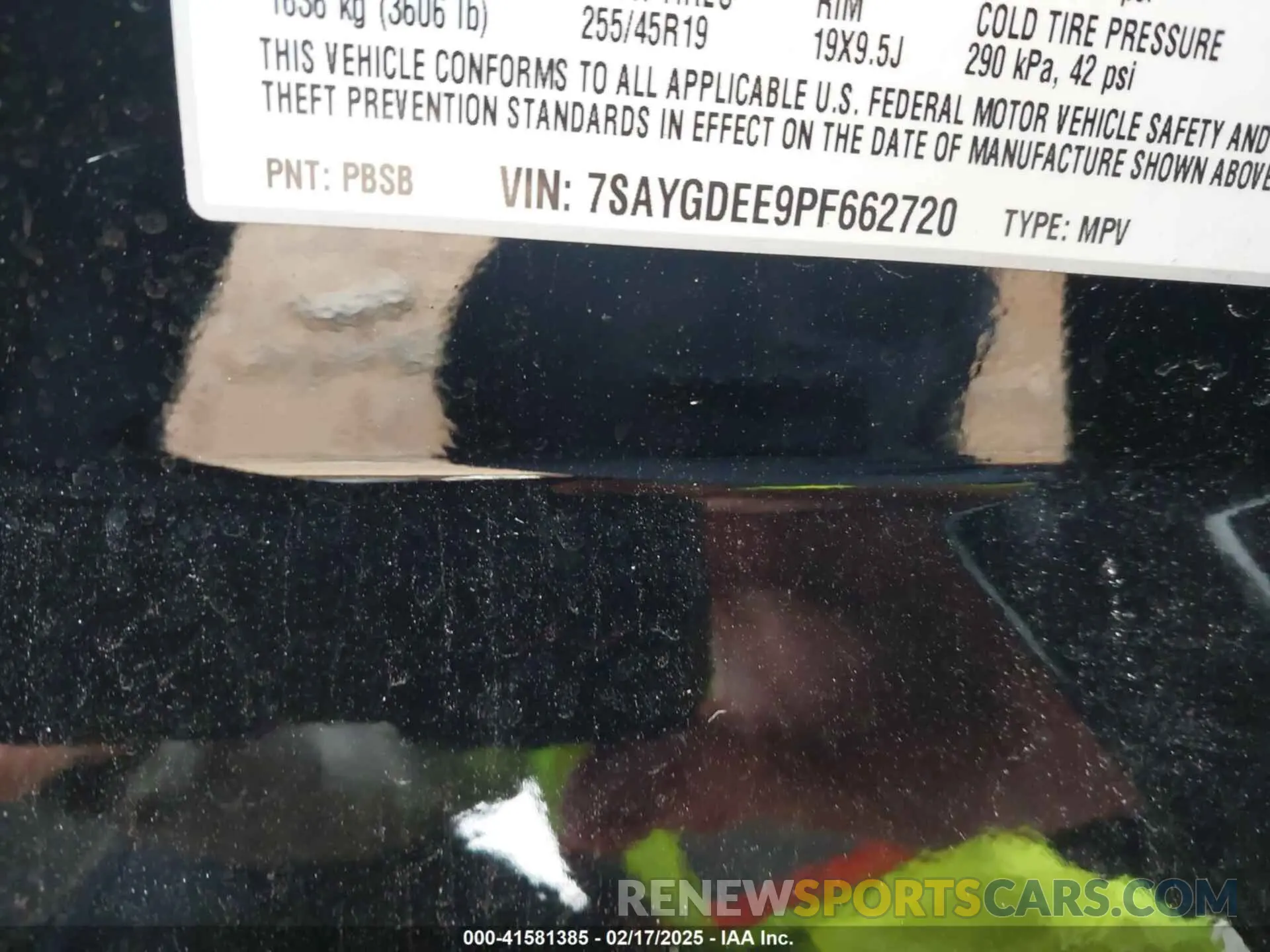 9 fotografías del automóvil dañado 7SAYGDEE9PF662720 TESLA MODEL Y 2023